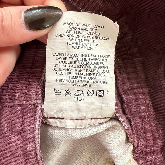 Gap Women's Burgundy 100% Cotton Corduroy Button Up Mini Skirt, Size 6, EUC - Picture 5 of 5